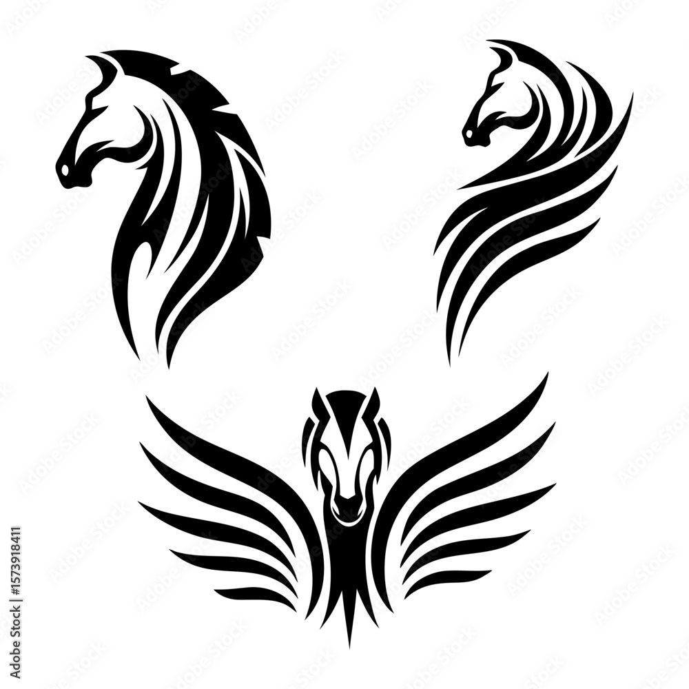 Obraz premium tattoo of a horse