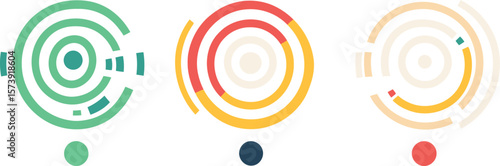 vector illustration of an abstract circle