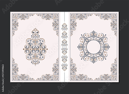 Elegant Decorative Ornament Book Cover Design