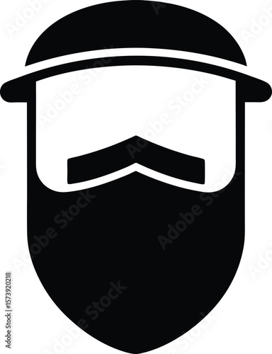 vector illustration of a black hat