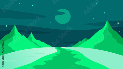 winter landscape with trees