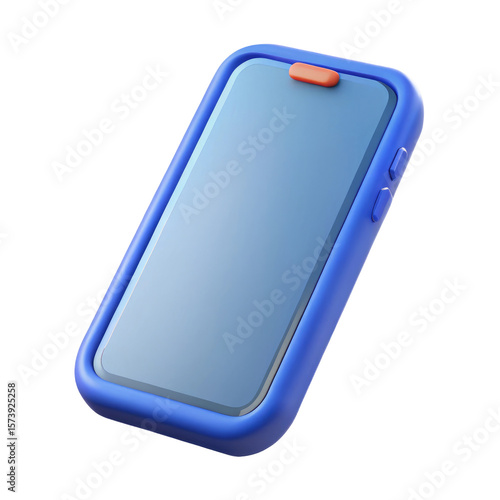 smartphone plastic 3d icons in cartoon plastic style minimal isolated on transparent white background, clipping path