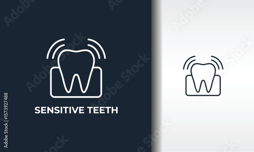 Sensitive Teeth Vector, Icon Or Logo Sign Isolated Symbol Illustration