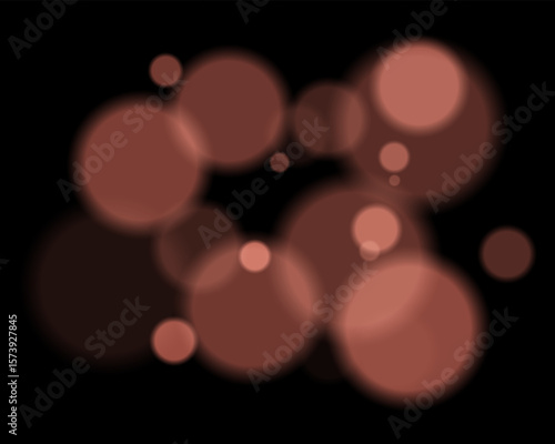 Colorful defocused round lights arranged randomly with soft glow and deep contrast. Smooth circular silhouettes create vibrant digital texture and hazy ambient style.