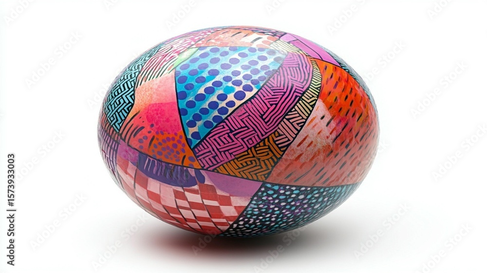 Obraz premium Abstract Sphere, Colorful Patterns