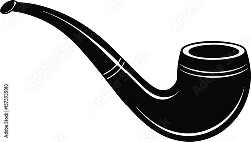  elegant tobacco pipe illustration