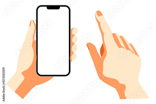 スマホ　触る