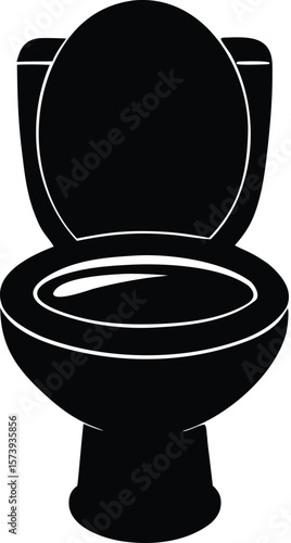  toilet silhouette vector illustration