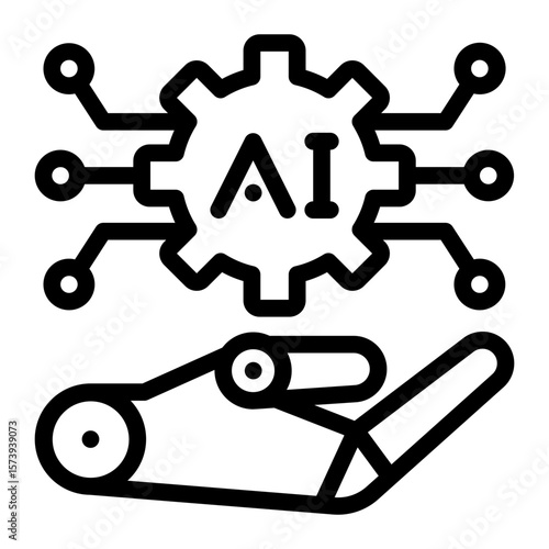 Robotic process icon