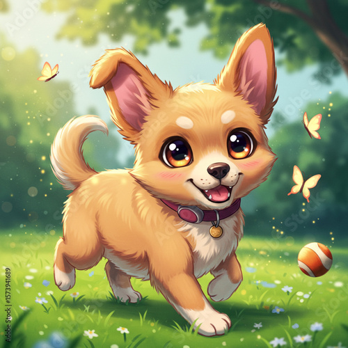 Cute Anime Dog