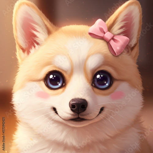 Cute Anime Dog