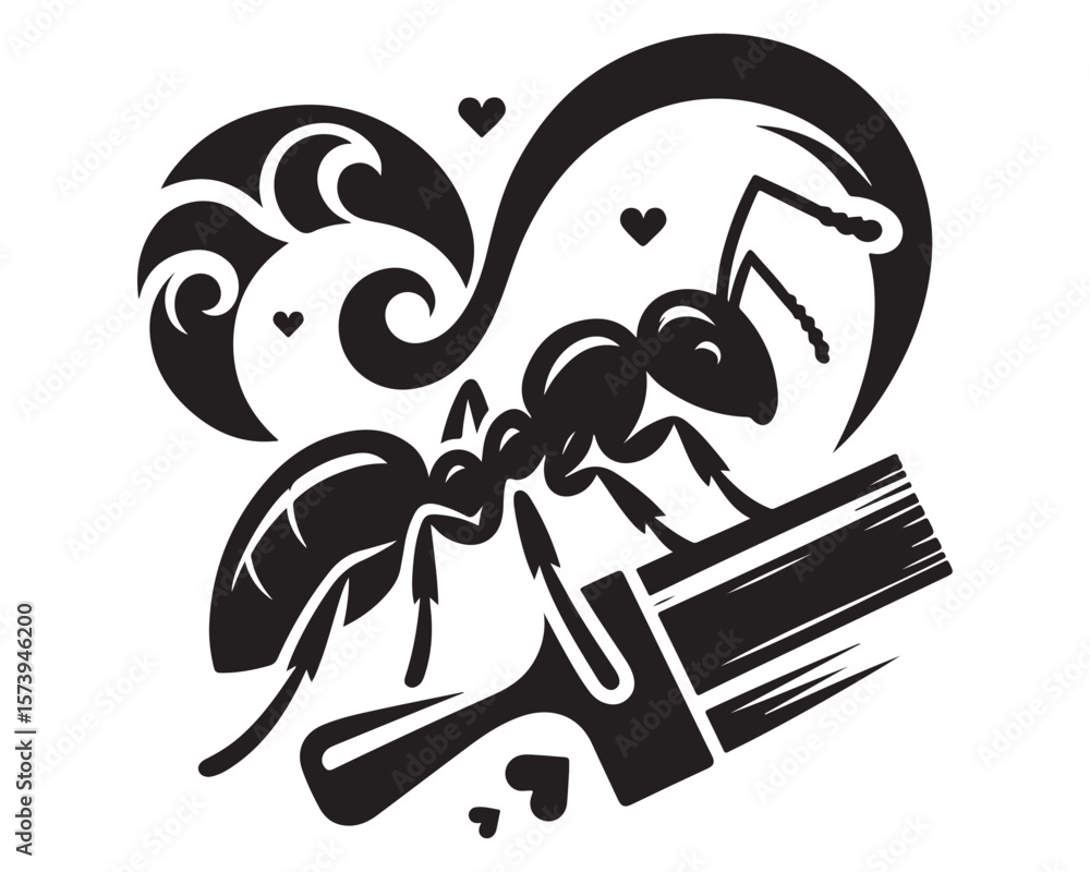 Fototapeta premium love Carpenter Ant 2.eps