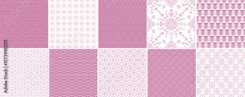 Abstract pink simple Geometric Pattern Sets In Shades Of pink. for general background work backdrop web and banner texture.