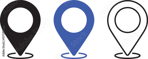 Location icon set