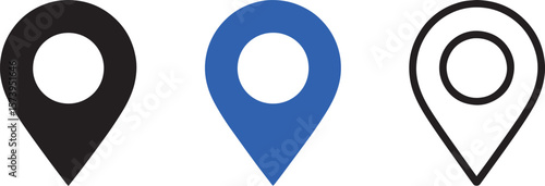 Location icon set