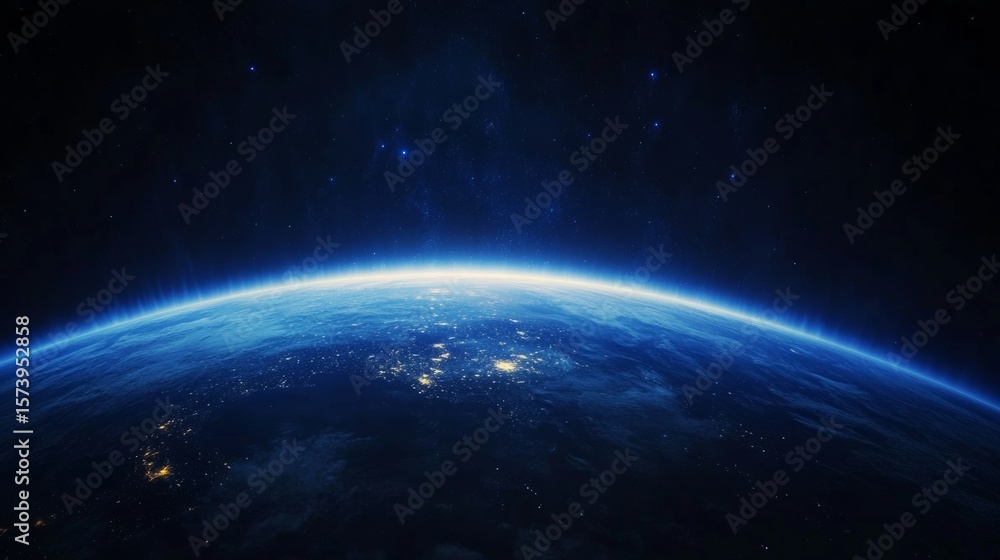 The bright light of the blue planet The bright light of the blue planet