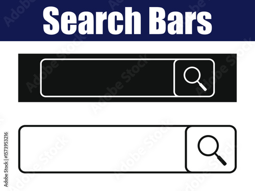 Animated Search Bars in Light and Dark UI Themes