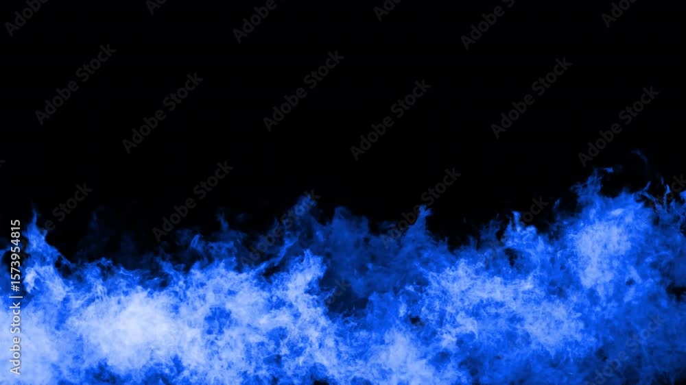 blue fire flames alpha channel