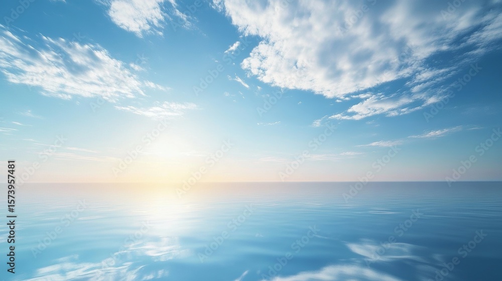 Obraz premium Natural scenery of sea and sky.