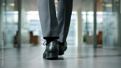 business people walking at the office