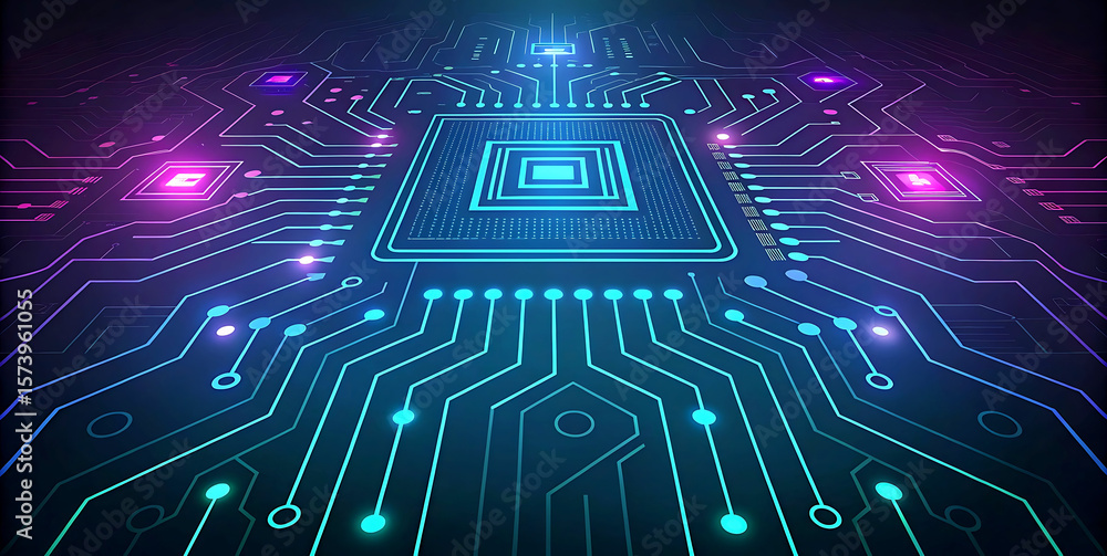 Obraz premium electronic circuit board