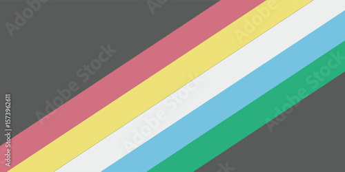 Disability pride flag. Color stripes representing a form of impairment
