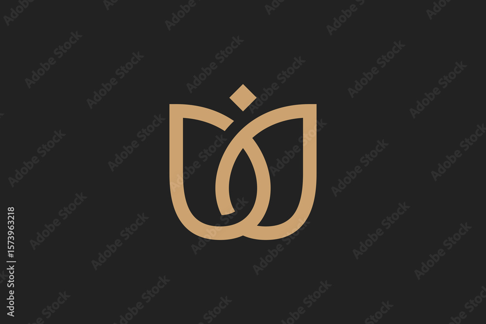 Fototapeta premium Linked Flower Logo