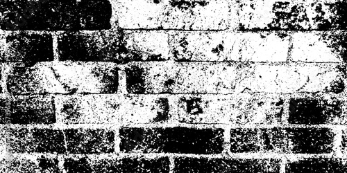 Grungy brick wall texture with mortar slump lines for urban design overlay