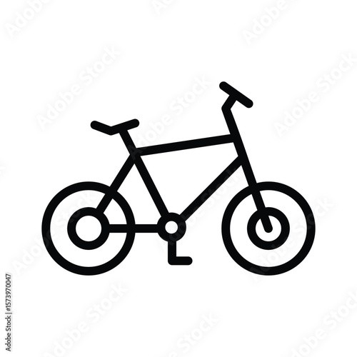 Have a look at this modern line icon of bicycle