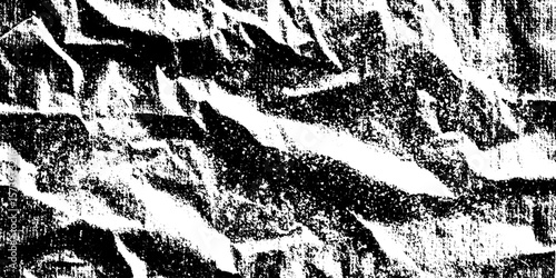 Crumpled kraft paper background with deep fold lines for creative designs