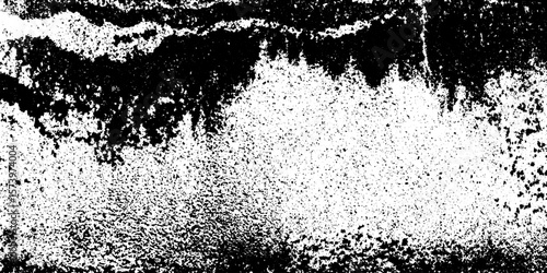 Abstract grunge texture of damp concrete basement wall with efflorescence effect