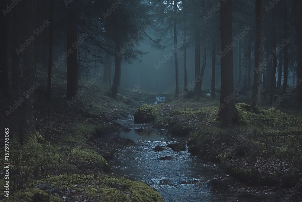 Obraz premium morning in the forest