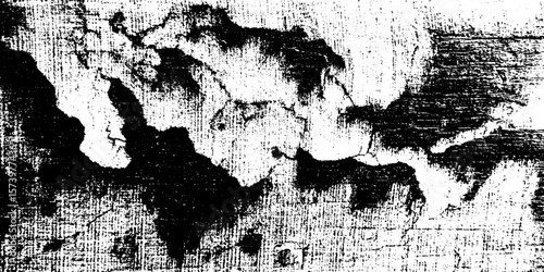 Abstract dried paint drip streaks on canvas with bleeds for grunge overlay design
