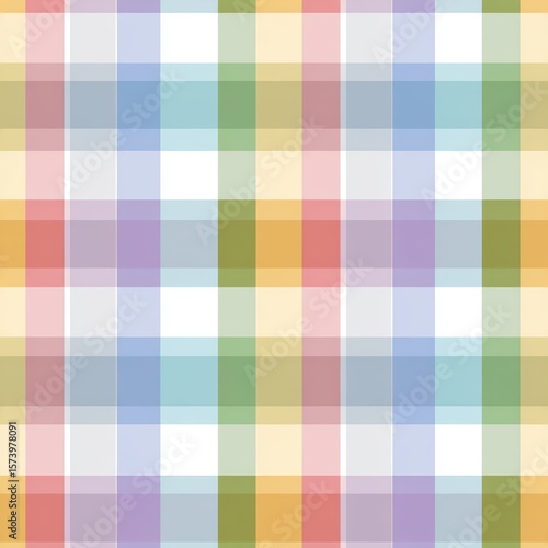 Colorful Soft Checkered Pattern in Pastel Shades for Background Use