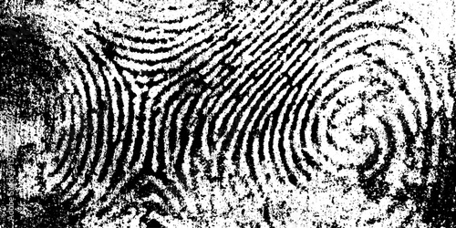 Detailed fingerprint ridges on dusty porcelain surface for background overlay