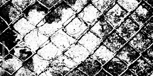Abstract grunge metal mesh texture with distressed bent wires for creative design