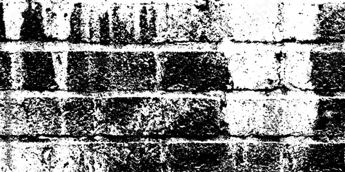 Grunge grime smeared subway tile texture with grout effect for urban design