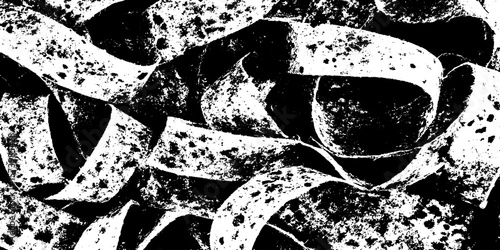 Rustic wood shavings background with curly patterns for craft design