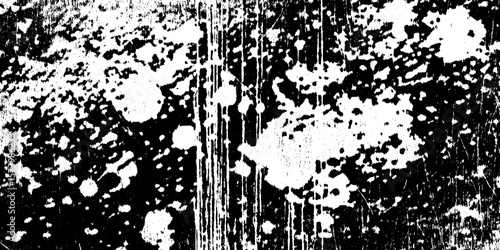 Grungy ink splotch map background with random blot cluster overlay effect for distressed designs