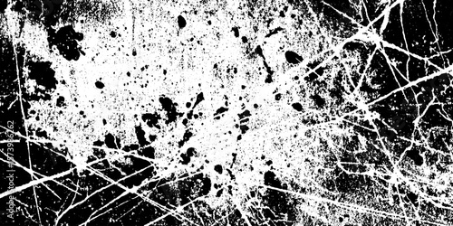 Abstract ink splotch map on distressed grunge background for artistic design
