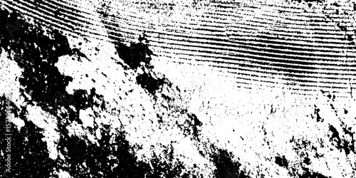 Grunge paint scrape texture with layered distressed undercoat effect for design overlay