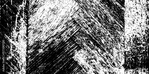 Rustic mismatched wood parquet floor texture for creative design