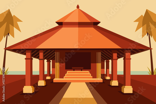 pavilion on the beach