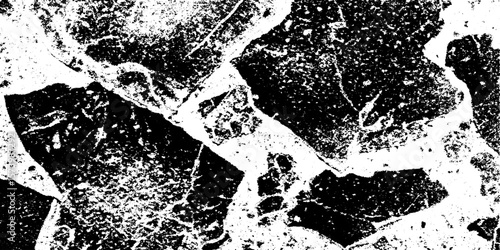 Grunge mosaic of broken tile shards with grout residue for background design
