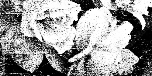 Distressed floral grunge background with peeling wallpaper design for artistic effect