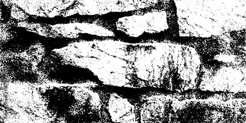 Rough stone mosaic texture with irregular fragment for distressed design and overlay effects