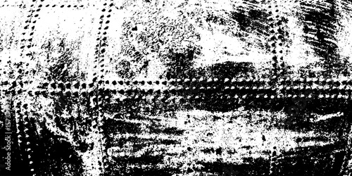 Distressed rusty ship hull with rivet rows for grunge overlay and design