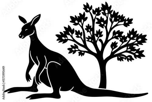 kangaroo vector illustration
