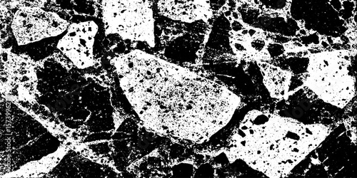 Speckled terrazzo countertop texture with marble fragments for design and overlay effects