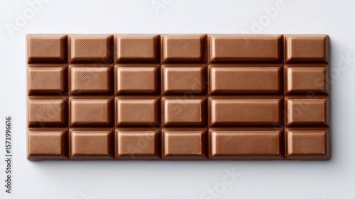 Chocolate bar top view